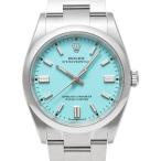 2023年保証書付き ROLEX オイスターパーペチュアル 36 ターコイズブルー Ref.126000 中古品 メンズ 腕時計