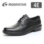 ムーンスター ビジネスシューズ 透湿防水 日本製 革靴 本革 撥水 幅広4E 軽量 メンズ 外羽根 プレーントゥ 靴 黒 moonstar ANATOMY LIGHT SPH4940 ブラック