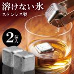 アイスキューブ 2個 ステンレス 氷 溶