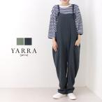 ヤラ YARRA コットンリネン切替リブサロペット 1415-203 2024春夏 ワイド 無地 レディース パンツ