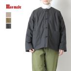 マオメイド mao made 洗いざらしクロス中綿チャイナジャケット 551303 アウター ノーカラー レディース 2025秋冬