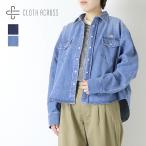 ショッピングウエスタン クロスアクロス CLOTH ACROSS ドルマンスリーブウエスタンシャツ CA25F112 デニム レギュラーカラー ポケット 羽織 長袖 レディース 2026春夏