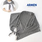 アーメン ARMEN コットンストライプトライアングルスカーフ CLNAM2402S ストール 巻物 プレゼント ギフト レディース 2025春夏