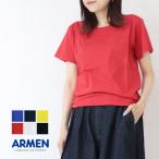 ショッピングARMEN アーメン ARMEN コットンジャージークルーネックショートスリーブTシャツ NFA1401 シンプル 無地 半袖 レディース