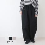 ショッピングprit プリット prit ムラチノボールパンツ P70630 ワイドパンツ ウエストゴム ロング丈 日本製 レディース 2025秋冬 裾直し対象外爆買
