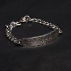 約3週間後発送　VIVIFY(ビビファイ) Hallmarks ID Bracelet/ Hammered Finish w/gold