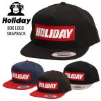 HOLIDAY Hori te-BOX LOGO SNAPBACK CAP box Logo зажим задний колпак шляпа 