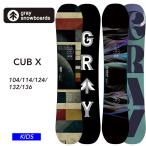 24-25 2025 GRAY グレイ キッズ 板 CUB-X カブエックス キャンバー 子供 ジュニア スノーボード