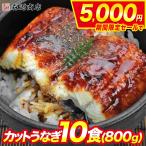 うなぎ カットうなぎ 蒲焼き 10食 個別包装 うな丼10人前 合計800g 鰻 ウナギ うな飯 食品 海鮮 ギフト ポイント利用