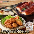 ヤフーショッピング限定 店長おすすめ 3種セット 合計2kg うなぎ 蒲焼き 唐揚げ サバ切身 福袋