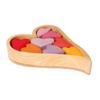 GRIMM'S Гримм s Heart. кубики * красный GM10178 Германия GRIMMS интерьер .. деревянная игрушка в машине дерево ... развивающая игрушка 
