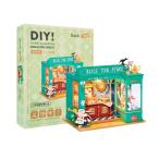 模型 建物 組立キット DIY つくるんです!アリス紅茶店 664571-DG156 日本語説明書 ミニチュアハウス ドールハウス