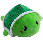 Yahoo! Yahoo!ショッピング(ヤフー ショッピング)SLINX かめ ぬいぐるみ 裏返し 20cm リバーシブル プレゼント ギフト おもちゃ 誕生日 怒る顔も笑い顔も 面白い 亀 （グリーン, 15c