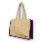 Yahoo! Yahoo!ショッピング(ヤフー ショッピング)サウスキー ジュート エコバッグ Mサイズ W40×H30×D15cm パープル