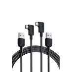 Anker USB-C ＆ USB-A ケーブル (L字, 高耐久ナイロン) 1.8m 15W USB PD対応 Galaxy S23 / S22 /
