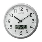 設定した時間にチャイムを鳴らす壁掛け時計 リズム 電波時計 カレンダー付 4FNA01SR19 文字入れ不可