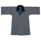 袢天コート メーカー在庫限り ポケット付き濃紺縞 B582 お祭り用品