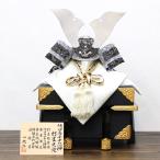 五月人形 一徳作 国宝デザイン兜 8号 竹雀兜 プラチナ箔押し小札 紗張り京櫃付き 兜単品