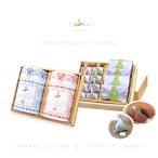 ショッピングあずき茶 内祝　出産内祝　誕生日プレゼントなど　「ＴＢ４Ｕ　Ｎｏ．６」　ティーバッグ２種＆和洋菓子（ひとくち羊羹・マドレーヌ）　お茶のモリタ園