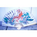  документ . орнамент большой веер 90cm белый цвет .[.. гора река ]