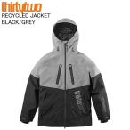 THIRTYTWO サーティーツー TM-3 RECYCLED JACKET BLACK/GREY スノーボードウェア ジャケット 32ウェア スノボ 25-26モデル