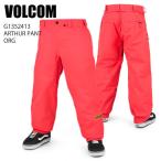 ショッピングvolcom VOLCOM ボルコム G1352413 ARTHUR PANT ORG 23-24 ボードウェア メンズ パンツ スノーボード