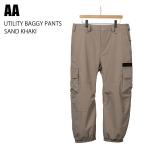 AA двойной e-UTILITY PANTS SAND KHAKI 24-25 одежда мужской унисекс брюки сноуборд 