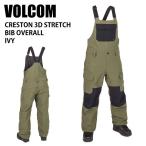 VOLCOM ボルコム CRESTON 3D STRETCH BIB OVERALL IVY 24-25 ウエア レディース パンツ スキー スノーボード ビブ H1252502