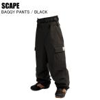 SCAPE Escape BAGGY PANT брюки багги BLACK одежда для сноуборда брюки SCAPE одежда сноуборд 25-26 модель 