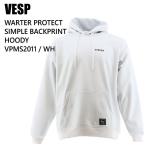 VESP べスプ ウェア VPMS2011 WARTER PROTECT SIMPLE HOODY 21-22 WH メンズ レディース 撥水 パーカー スウェット LIGHTWEAR