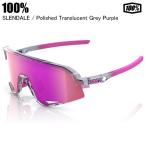 100% ワンハンドレッド SLENDALE スレンデール Polished Translucent Grey Purple 60057-00005 100%サングラス 野球 ロード 自転車