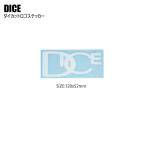 DICE кости STICKER стикер DICEda ikatto наклейка-логотип M белый 