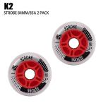 ke- two роликовые коньки Wheel K2 STROBE 84MM/85A 2 PACK L стробоскоп для замены светится Wheel 23-24. покупка 