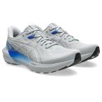 ASICS アシックス GT-1000 15 EXTRA WIDE (グレー/ネオンブルー) 1011C231-020 アスレ シューズ ランニングシューズ