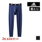 2色2枚ずつ 4枚セット adidas アディダス タイツ 前とじ メンズ 男性 グンゼ GUNZE