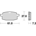 KITACO キタコ SBSブレーキパッド E111(619) JOG-Z(-90)APRIO 777-0111000