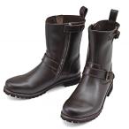 デイトナ Daytona バイク用 エンジニアブーツ 25.5cm/メンズ 本革 牛革 シフトパッド内蔵 サイドジップ HBS-004 ダークブラウン 17142