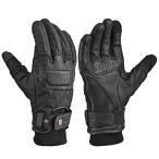 ショッピング革 冬秋 革(ヤギ革) ソフトプロテクター スマホ対応 クッションキルトウィンターグローブ DG-023 ブラック Mサイズ 63174