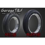 Garage T&F ガレージ ティーアンドエフ unilli ユナリ ビンテージタイヤ前後SET 19&15インチ BK SS400TR09