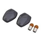 CB400SF/SB(2008-2013) 用 カスタムウインカーレンズSET W球 フロント スモーク｜ポッシュフェイス/POSH