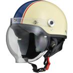 リード工業 LEAD バイク スクーター 自転車 ハーフ ヘルメット CROSS CR-760 アイボリー/ネイビー フリーサイズ (57-60cm未満)
