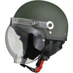 ショッピングバイク・自転車用品 リード工業 LEAD バイク スクーター 自転車 ハーフ ヘルメット CROSS CR-760 マットグリーン フリーサイズ (57-60cm未満)