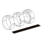  Tanax (TANAX) мотоцикл Smart ride монитор AIO-5 Lite AIO-5 Play опция детали зажим проставка комплект SRS-P10