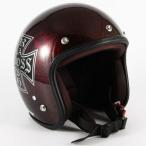 ジャムテックジャパン (72JAM) バイク用 ジェット ヘルメット JCPシリーズ RASH CROSS ラッシュ クロス (レッド/ブラウン) フリーサイズ (57~60cm未満) JCP-15