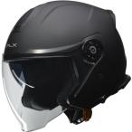 ショッピングバイク リード工業 (LEAD) バイク用 インナーシールド付き ジェットヘルメット FLX マットブラック Lサイズ (59-60cm未満)