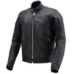 デイトナ DAYTONA バイク用 レザー ジャケット Lサイズ(メンズ) ブラック 春秋冬 シングルライダースジャケット DL-001 17808