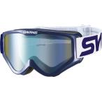 SWANS (スワンズ) バイク用 ダートゴーグル 2022年カラー MX-797-M BL/BL (ブルー/ブルー)メガネ対応 フラッシュブルーミラー/スモークレンズ