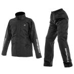 コミネ KOMINE バイク用 耐水透湿防水 カッパ 雨具 レインスーツ RK-552 MCレインウェア ブラック Lサイズ 03-552