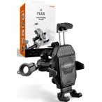 12日500円OFFクーポン配布 デイトナ DAYTONA バイク用 スマホホルダー 振動吸収 3D角度調整 カメラ保護 iPhone/Android対応 フレックス FSH-1 ブラック 60705