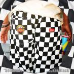 COOKMAN クックマン Chef Pants Semiwide FATBURGER Checker Black シェフパンツ セミワイド ファットバーガー チェッカー ロング 151-51845